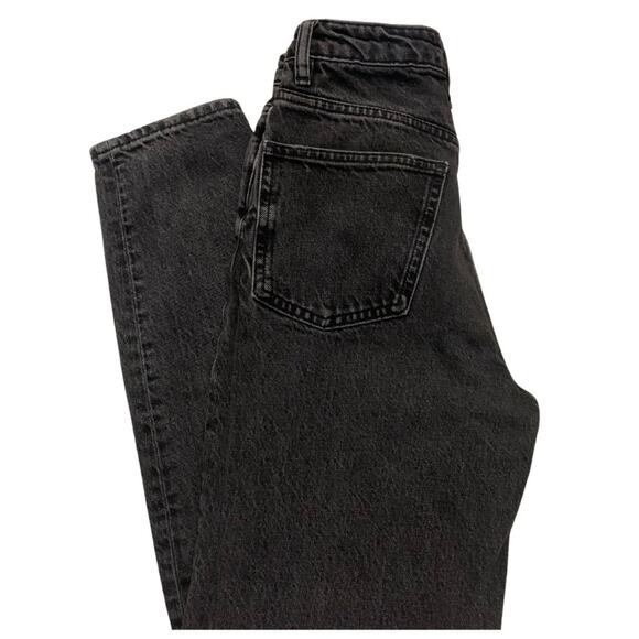 ZARA The 90s Mom Fit Black Jeans High Waist Size 0 Vintage Feel Y2K Washed Out - Picture 8 of 10
